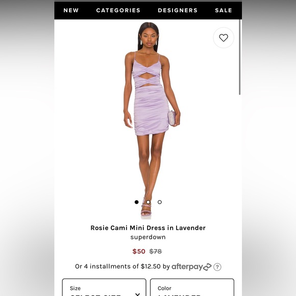 Revolve Lilac Dress - Picture 4 of 4